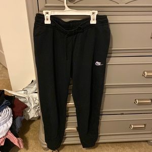 Black Nike joggers, size small